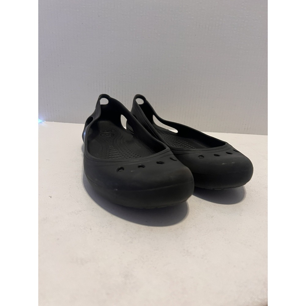 CROCS Women's Size 9 Shoes Flats Slip On Kadee Mary Jane Round‎ Toe Black Water